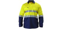 3M Taped Cool Lightweight Shirt - 2 Tone Long Sleeve W/ Closed Front