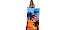 Stock Fibre Reactive Print Beach Towel