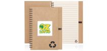 Eco Notebook Recycled Paper Spiral Bound - Natural