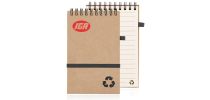 Eco Notepad Recycled Paper Spiral Bound - Natural