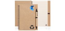 Eco Notebook Recycled Paper Spiral Bound with Z244 - Natural