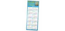 Magnetic Calendar 58 x 148mm