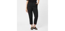 Wool Blend Twill Secret Waist Slim Leg Pant