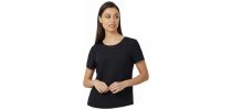 Satin Back Crepe Short Sleeve Top
