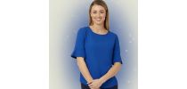 Fluted Sleeve Top