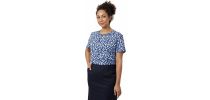 Petal Print Short Sleeve Top