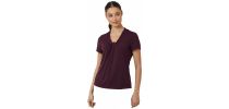 Matt Jersey Twist Neck Short Sleeve Top