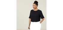 Womens Georgie Fluted Sleeve Top