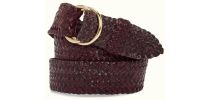 Slim Plaited O Ring Belt