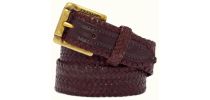 Slim Plaited Buckle Belt