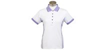 Ladies Spliced Printed Polo
