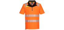 DX4 HiVis Zip Polo Shirt S/S