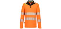 DX4 HiVis Zip Polo Shirt L/S