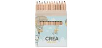12 coloured pencils in natural carton box