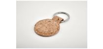 Round cork key ring