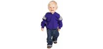Kids Shoulder  Contrast Panel Hoodies with Zipper