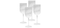 Ivy Ribbed Wine Glasses