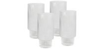 Oscar Ribbed Highball Glasses