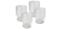 Linnea Ribbed Glass Tumbler