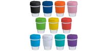 12oz/340ml Glass Karma Kup Plastic Flip Lid