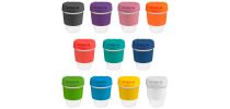 8oz/235ml Clear Plastic Karma Kup Plastic Flip Lid