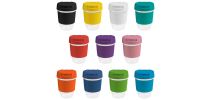 12oz/340ml Clear Plastic Karma Kup With Plastic Flip Lid