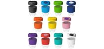 16oz/535ml Clear Plastic Karma Kup With Plastic Flip Lid