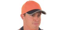 HiVis 2 Tone Cap With Reflective Trim & Velcro Strap