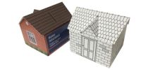 Money Box - House Shaped (Custom Printed - Self Assemble)