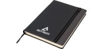 Toronto A5 Notebook,Black/Dark Grey Trim