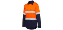 Mens Stretch Spliced Shirt with Tape