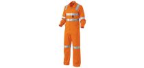 Mens Reflective Drill Overall X Pattern