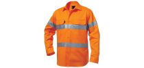 Mens Reflective Drill Shirt Long Sleeve