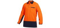 Mens Workcool2 Spliced Polo Long Sleeve
