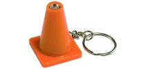 Light Up Safely Cone Keytag