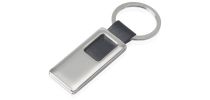 Chrome & Leather Keyring