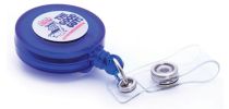 Two-Tone Round Plastic Retractable Badge Holder
