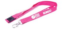 Flat Ribbed Lanyard 15Mm With Swivel Clip