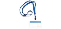 Turkey Lanyard With Aligator Clip And Pvc Business Card Pocket