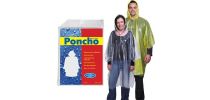 Reusable Polythene Poncho In Clear Poly Bag