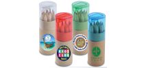 Coloured Pencils in Cardboard Tube