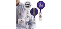Retractable Name Badge Holder With Metal Clip