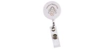 Retractable Badge Holder Wheat Straw 