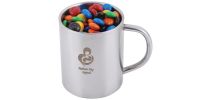 M&M's in Double Wall Stainless Steel Barrel Mug