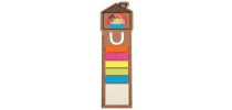 House Bookmark / Ruler with Noteflags