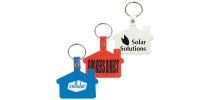 House Shape Flexible PVC Keytag