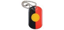 Epoxy Domed Dog Tag Keychain