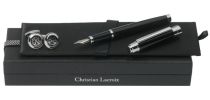 Set Christian Lacroix Black (fountain Pen & Cufflinks)