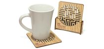 Eco MDF Coaster Set with optional Stand