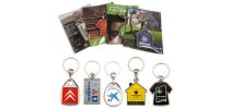 Metal key ring- on backing card poly bagged-duplex